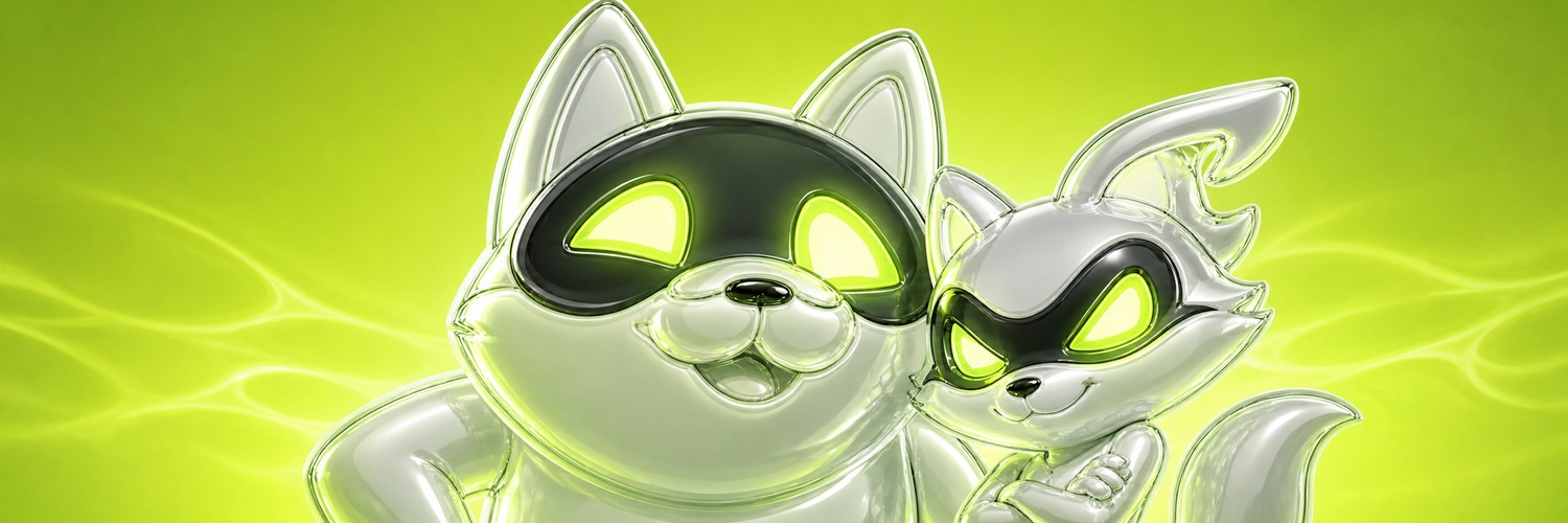 The Artificial Pons duo in a luminous lime world